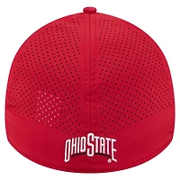 Men's New Era  Scarlet Ohio State Buckeyes Rope 39THIRTY Flex Hat