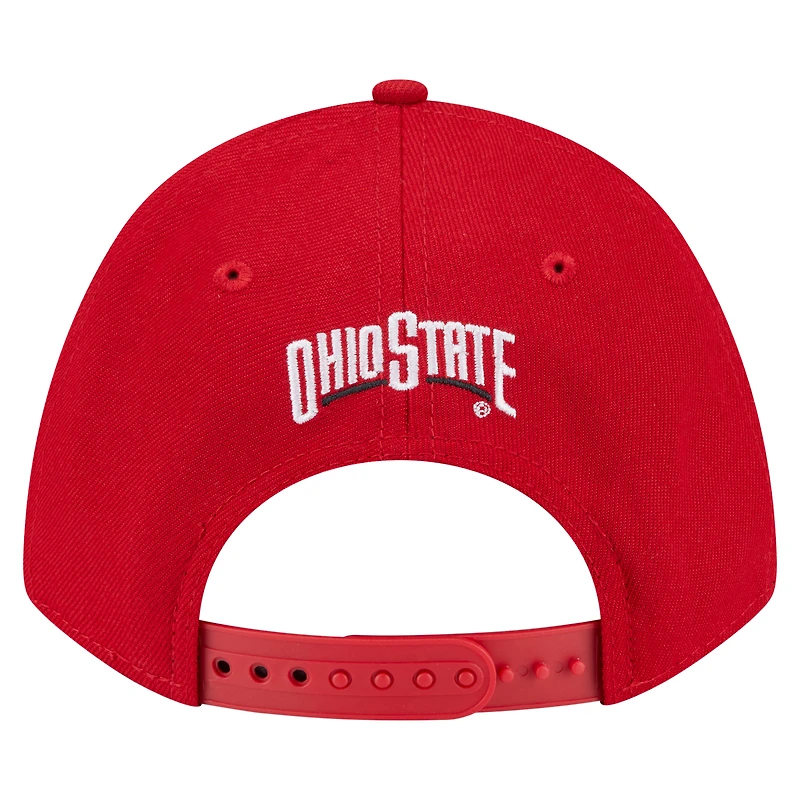 Men's New Era Scarlet Ohio State Buckeyes Team Collective 9FORTY M-Crown Adjustable Hat