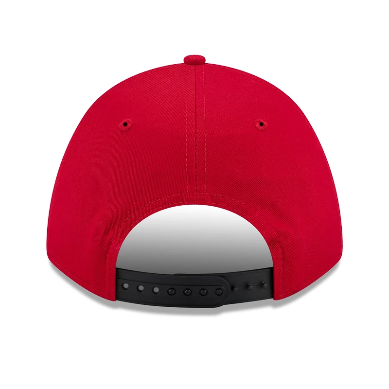 Casquette ajustable New Era Scarlet Ohio State Buckeyes Two-Tone Rope 9FORTY A-Frame M-Crown pour homme