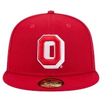 Casquette ajustée New Era Scarlet Ohio State Buckeyes Vault 59FIFTY pour homme
