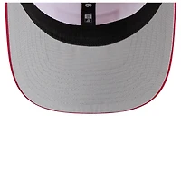 Casquette ajustable New Era 9SEVENTY blanche/écarlate pour homme, Ohio State Buckeyes, perforée et patchée