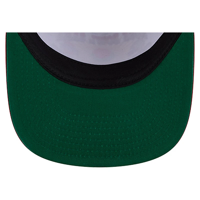 Casquette New Era blanche/écarlate Ohio State Buckeyes Retro 2022 Rose Bowl Champions 9FIFTY A-Frame Snapback pour homme