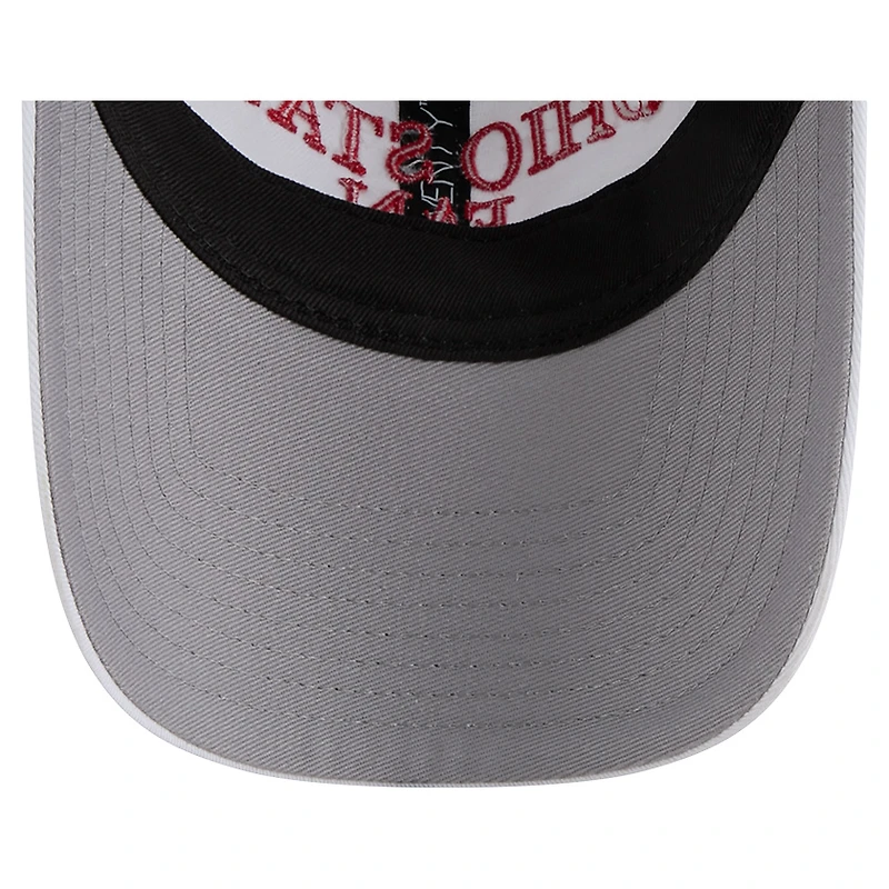 Men's New Era White Ohio State Buckeyes Fan 9TWENTY Adjustable Hat