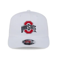 Men's New Era  White Ohio State Buckeyes Performance 9SEVENTY Stretch-Snap Hat