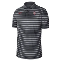 Polo de performance des entraîneurs début saison 2022 Nike anthracite pour hommes l'Ohio State Buckeyes