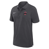 Men's Nike Anthracite Ohio State Buckeyes 2024 Sideline Woven Performance Polo
