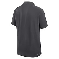 Men's Nike Anthracite Ohio State Buckeyes 2024 Sideline Woven Performance Polo