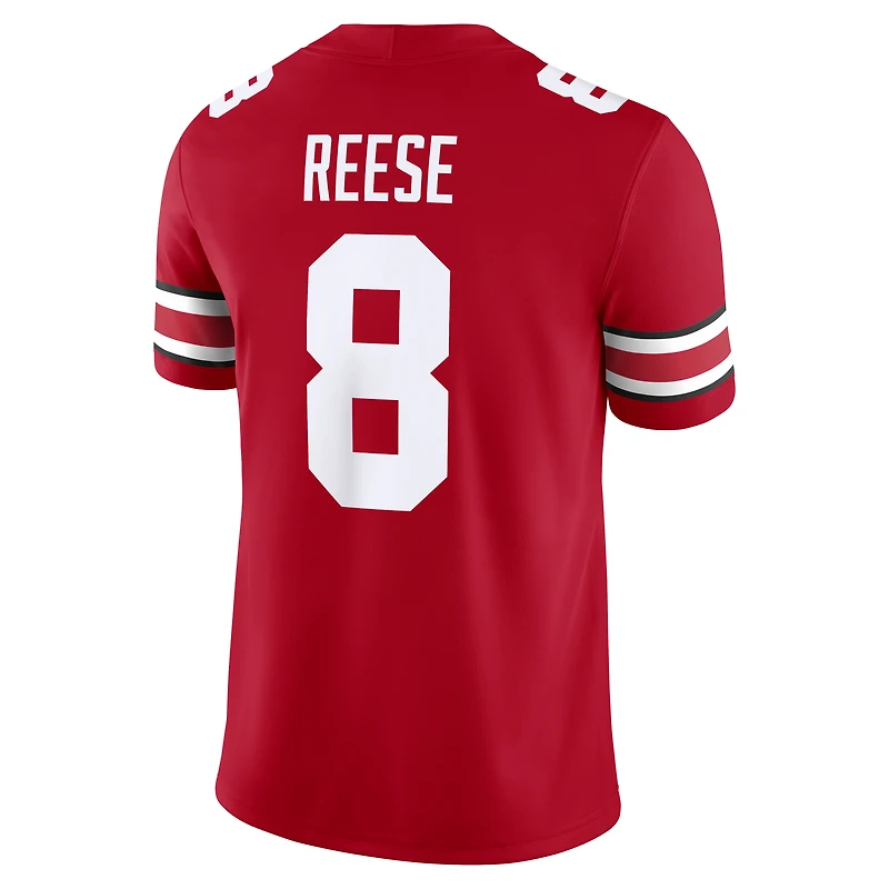 Men's Nike Arvell Reese Scarlet Ohio State Buckeyes Game Jersey