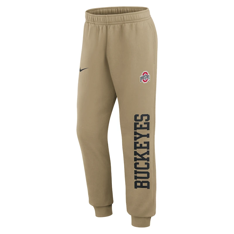 Men's Nike Scarlet Ohio State Buckeyes Primetime Club Fleece Joggers