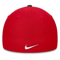 Men's Nike Black/Scarlet Ohio State Buckeyes 2025 Sideline Rise Local Performance Flex Hat