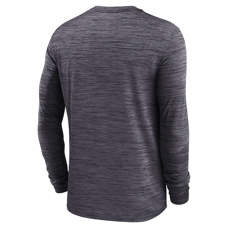 Men's Nike Ohio State Buckeyes Sideline Velocity Performance Long Sleeve T-Shirt