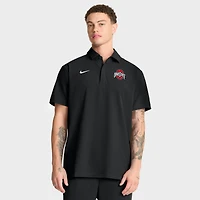 Polo Nike noir pour homme, équipe d'entraîneur des Ohio State Buckeyes 2025