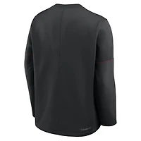 Men's Nike Scarlet Ohio State Buckeyes 2026 Sideline Coaches Therma-FIT Long Sleeve Top