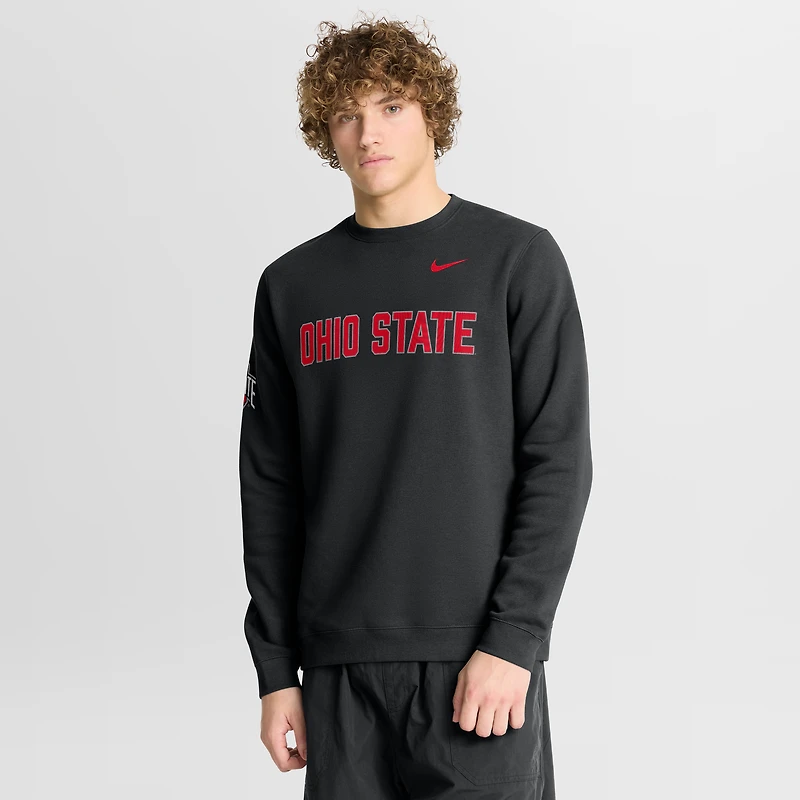 Sweat-shirt Nike Scarlet Ohio State Buckeyes 2026 Sideline Club pour homme