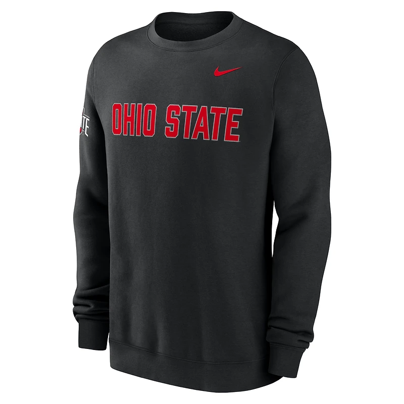 Sweat-shirt Nike Scarlet Ohio State Buckeyes 2026 Sideline Club pour homme