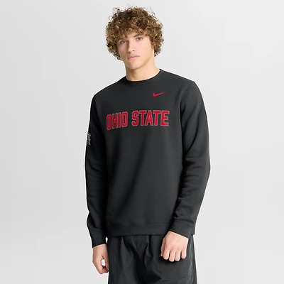 Men's Nike Scarlet Ohio State Buckeyes 2026 Sideline Club Sweatshirt