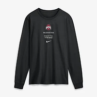 Men's Nike Scarlet Ohio State Buckeyes 2026 Sideline Dri-FIT Long Sleeve T-Shirt