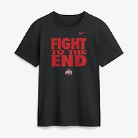 Men's Nike Black Ohio State Buckeyes 2026 Sideline Dri-FIT Slogan T-Shirt