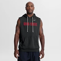 Men's Nike  Black Ohio State Buckeyes 2026 Sideline Sleeveless Dri-FIT Hoodie