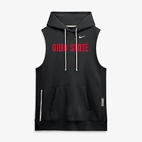 Men's Nike  Black Ohio State Buckeyes 2026 Sideline Sleeveless Dri-FIT Hoodie