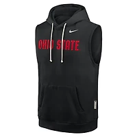 Sweat à capuche sans manches Nike Dri-FIT noir Ohio State Buckeyes 2026 pour homme