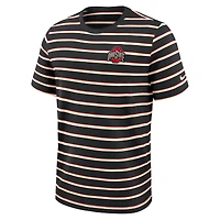 Men's Nike Black Ohio State Buckeyes Athletic Prep Legacy Summit Stripe T-Shirt