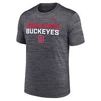 Men's Nike Black Ohio State Buckeyes Campus Center Stack Velocity Dri-FIT T-Shirt