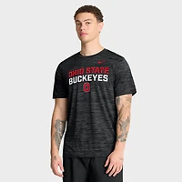 Men's Nike Black Ohio State Buckeyes Campus Center Stack Velocity Dri-FIT T-Shirt