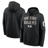 Sweat à capuche Nike noir Ohio State Buckeyes Club Fleece Fashion pour homme