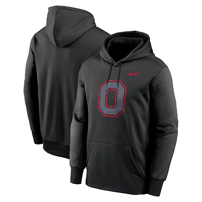 Men's Nike Black Ohio State Buckeyes Color Pop Performance Fleece Pullover Hoodie