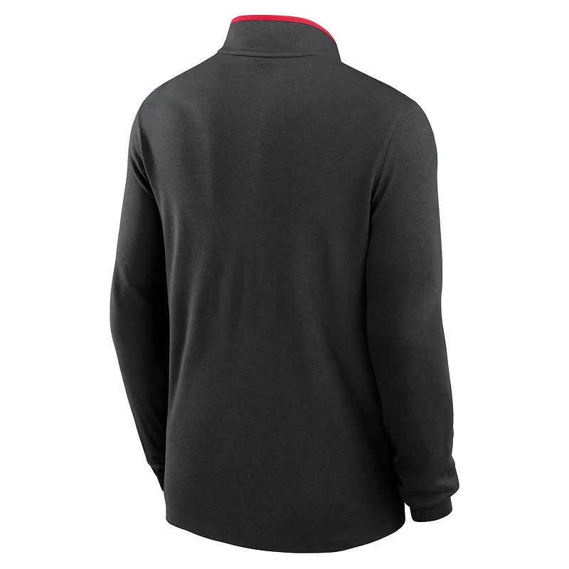 Men's Nike Black Ohio State Buckeyes Courtside Victory Dri-FIT Half-Zip Pullover