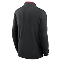 Men's Nike Black Ohio State Buckeyes Courtside Victory Dri-FIT Half-Zip Pullover