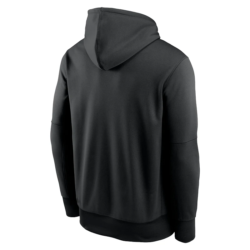 Sweat à capuche Nike Heather Grey Ohio State Buckeyes Icon Football Performance pour homme