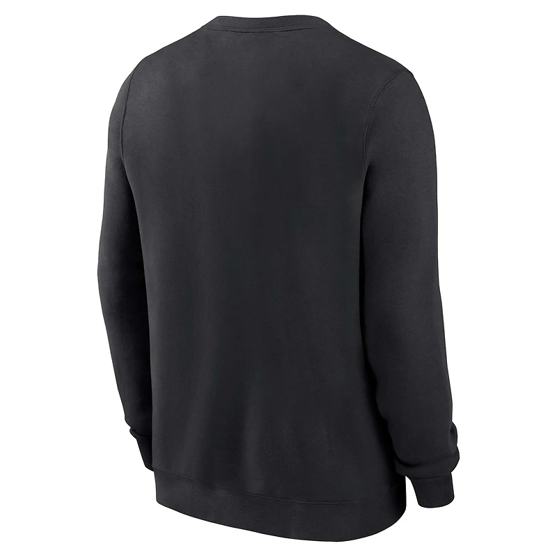 Sweat-shirt en molleton Nike Scarlet Ohio State Buckeyes Old English Script Club pour homme