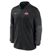 Men's Nike Black Ohio State Buckeyes One Goal Performance Half-Zip Pullover