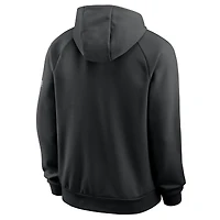Men's Nike Black Ohio State Buckeyes Premium Raglan Dri-FIT Hoodie