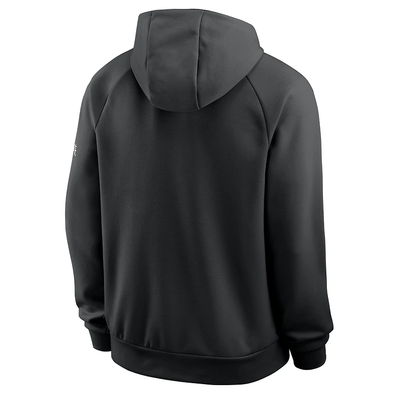 Sweat à capuche Nike noir Ohio State Buckeyes Premium Raglan Dri-FIT pour homme