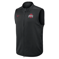 Gilet Nike noir Ohio State Buckeyes Primetime Victory Performance à fermeture éclair intégrale pour homme