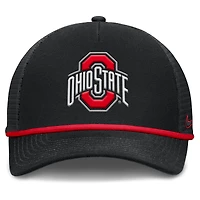 Casquette ajustable Nike noire Ohio State Buckeyes Rise Primetime Trucker pour homme