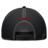 Casquette ajustable Nike noire Ohio State Buckeyes Rise Primetime Trucker pour homme