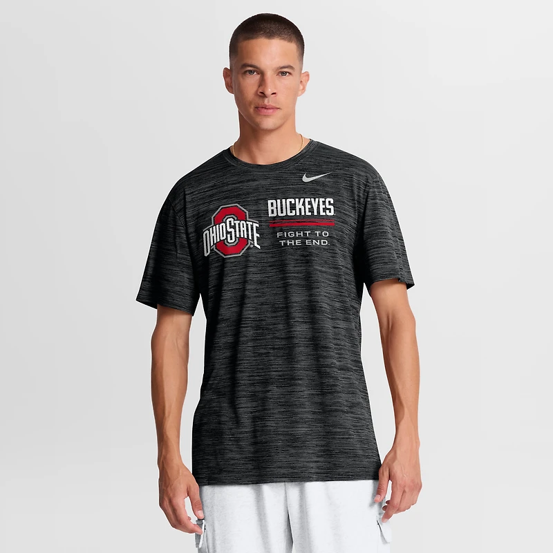 Men's Nike Scarlet Ohio State Buckeyes Sideline Velocity Dri-FIT T-Shirt