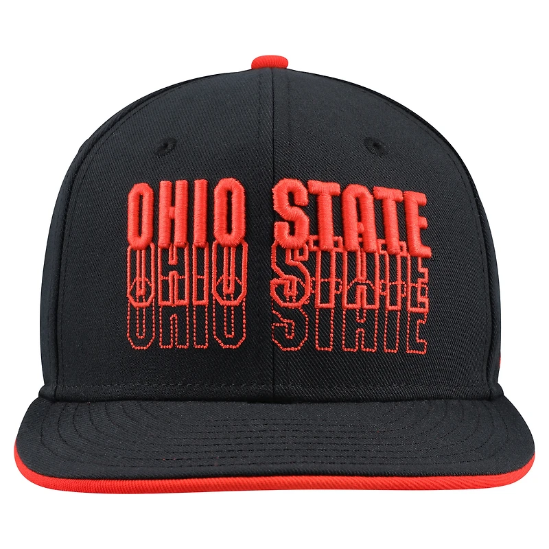 Men's Nike Black Ohio State Buckeyes True Primetime Performance Fitted Hat