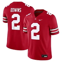 Maillot de match Nike Caleb Downs Scarlet Ohio State Buckeyes pour homme