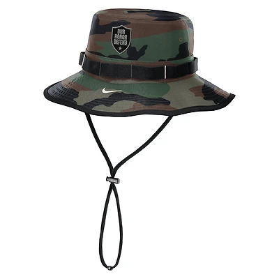 Men's Nike Camo Ohio State Buckeyes 2025 Military Appreciation Boonie Dri-FIT Bucket Hat