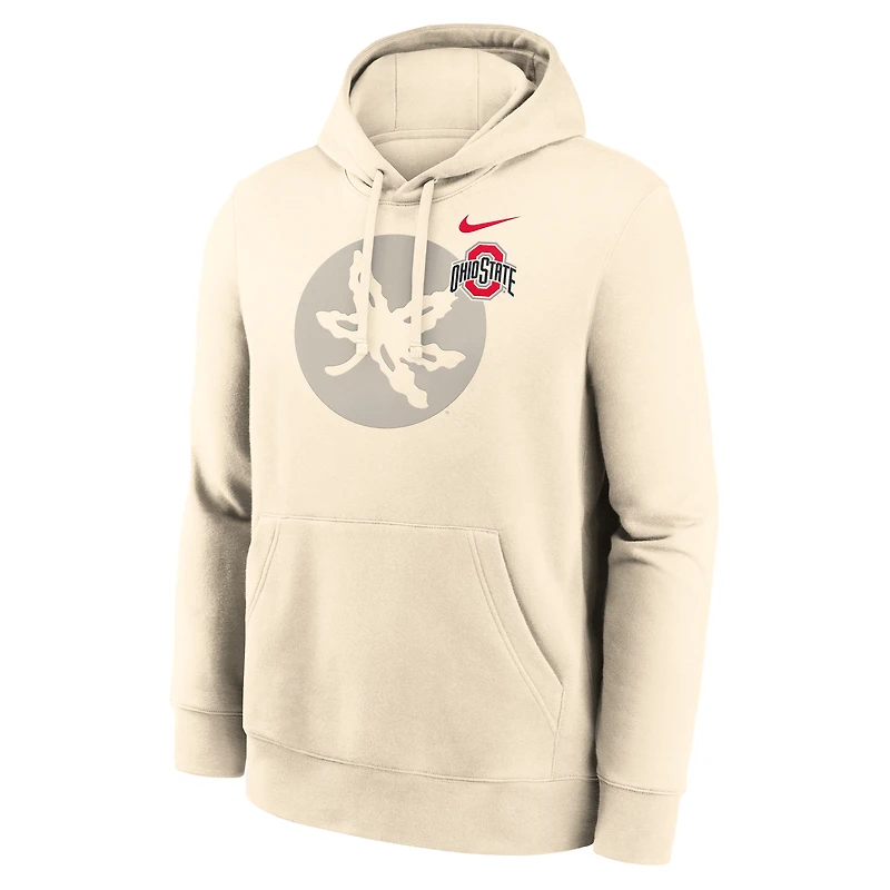 Men's Nike Cream Ohio State Buckeyes Campus Shadow Hoodie