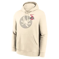Men's Nike Cream Ohio State Buckeyes Campus Shadow Hoodie