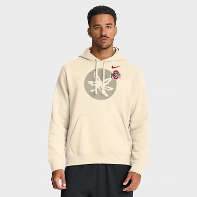 Men's Nike Cream Ohio State Buckeyes Campus Shadow Hoodie