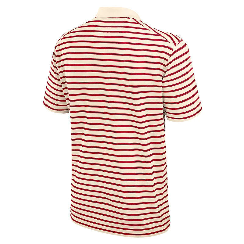 Men's Nike Scarlet/White Ohio State Buckeyes Primetime Victory Striped Dri-FIT Polo