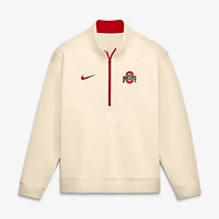 Pull-over à demi-zip en polaire Nike Scarlet Ohio State Buckeyes Primetime Club pour homme