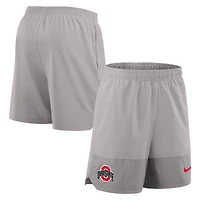 Men's Nike Gray Ohio State Buckeyes 2025 Sideline Dri-FIT Shorts